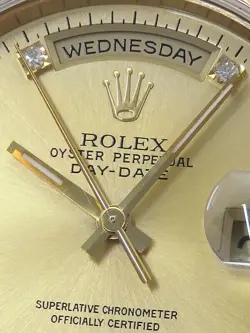 ROLEX DAY DATE DIAMOND 18238A W MEN'S AUTOMATIC #T016