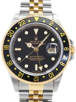 ROLEX GMT-MASTER II 16713 K MEN AUTOMATIC #T020