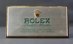 ROLEX - VINTAGE YACHT MASTER PLATES 8,5 X 4,5 CM