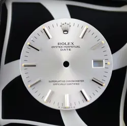 CADRAN ROLEX OYSTER PERPETUAL DATE SILVER SIGMA