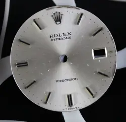 CADRAN ROLEX OYSTERDATE PRECISION 34MM SILVER 6694