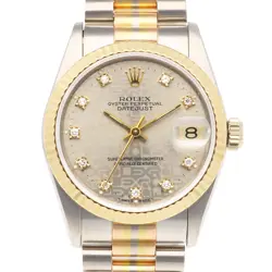 ROLEX DATEJUST WATCHES 68279G K18 WHITE GOLD K18 GOLD L NUMBER 1989-1990 USED