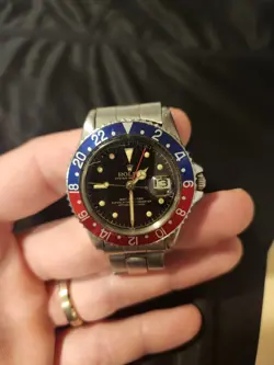 ORIGINAL ROLEX 1960S GMT-MASTER , STAINLESS STEEL REFERENCE #1675