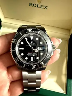 UNWORN ROLEX SEA-DWELLER, 43MM, BLACK, RED LETTERS, 126600, DATED 2025