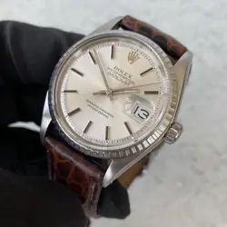 1969 Rolex Datejust Oyster Perpetual 1603 Engine Turned Bezel Swiss Watch