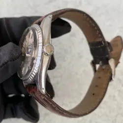 1969 Rolex Datejust Oyster Perpetual 1603 Engine Turned Bezel Swiss Watch