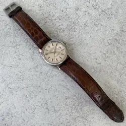 1969 Rolex Datejust Oyster Perpetual 1603 Engine Turned Bezel Swiss Watch