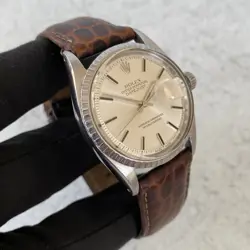 1969 Rolex Datejust Oyster Perpetual 1603 Engine Turned Bezel Swiss Watch