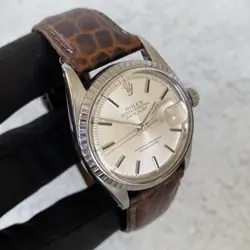 1969 Rolex Datejust Oyster Perpetual 1603 Engine Turned Bezel Swiss Watch