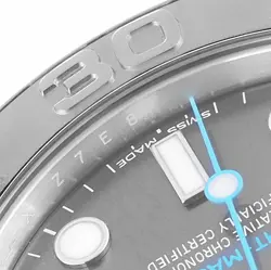 Rolex Yachtmaster 37 Midsize Steel Platinum Bezel Mens Watch 268622