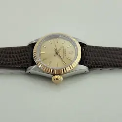 Rolex Oyster Perpetual 67193 18k 25mm Gold SS Lady Automatic 1980s Luxury RA457