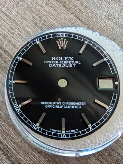 GENUINE ROLEX DATEJUST 31MM BLACK DIAL SILVER STICK  68240 78240 178240