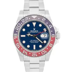 MINT 2022 PAPERS ROLEX GMT-MASTER II PEPSI RED BLUE 18K GOLD 126719 BLRO BOX