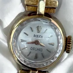Vintage 18K Gold Rolex Elegant Orchid Cocktail Watch Petite 22.36gr approx.