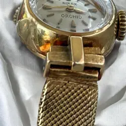 Vintage 18K Gold Rolex Elegant Orchid Cocktail Watch Petite 22.36gr approx.
