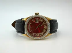 ROLEX MEN'S 18K GOLD 1803 PRESIDENTIAL DAY-DATE WATCH DIAMOND BEZEL & DIAL READ!