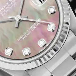 Rolex Datejust 31 78274, Steel & White Gold, Black Mother of Pearl Diamond, O...