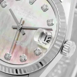 Rolex Datejust 31 78274, Steel & White Gold, Black Mother of Pearl Diamond, O...
