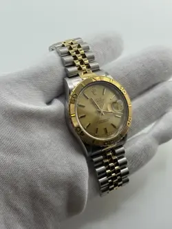 ROLEX DATEJUST TURN-O-GRAPH 16263 THUNDERBIRD 36MM CHAMPAGNE DIAL JUBILEE WATCH