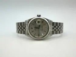 ROLEX MENS 36MM 1603 DATEJUST MEN'S STAINLESS STEEL WATCH