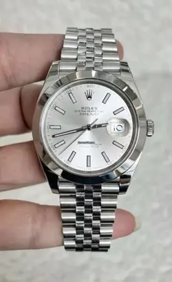 ROLEX DATEJUST 36MM 126234 DECEMBER 2024 FLUTED BEZEL, SILVER DIAL, FULL SET