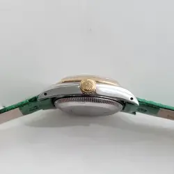 Rolex Lady Oyster Perpetual 67193 18k 25mm Gold SS 1980s Automatic Luxury RA457B