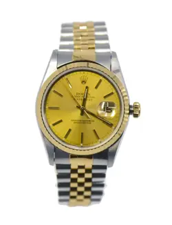 ROLEX DATEJUST 18K/STAINLESS STEEL WATCH 16233