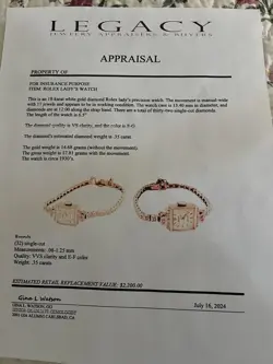 Circa 1930s Ladies Diamond Rolex Watch