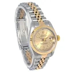 ROLEX OYSTER PERPETUAL DATEJUST 26MM REF.69173 WATCH 18KYG SS 194683