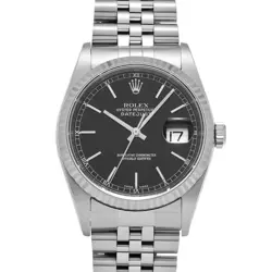 ROLEX DATEJUST 16234 BLACK WATCH 666050