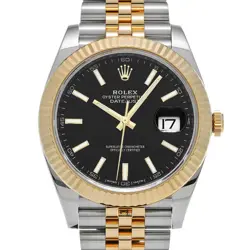 ROLEX DATEJUST 41 126333 BRIGHT BLACK WATCH 669129