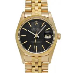 ROLEX DATEJUST 16078 BLACK TAPESTRY WATCH 674857