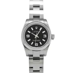 ROLEX OYSTER PERPETUAL 176200 BLACK WATCH 675654