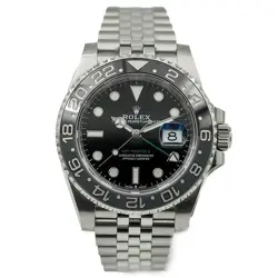 ROLEX GMT MASTER II 126710GRNR BRUCE WAYNE B&P 2024 GREY & BLACK BEZEL