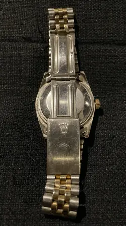 Mens Rolex Datejust 2Tone 18k Gold Steel Watch Gold FACTORY DIAMOND Dial