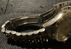 Mens Rolex Datejust 2Tone 18k Gold Steel Watch Gold FACTORY DIAMOND Dial