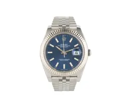 2024 ROLEX DATEJUST 126334, 41MM, BLUE DIAL, STAINLESS STEEL MEN’S WATCH