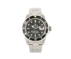 2000 ROLEX SUBMARINER DATE 16610, 40MM, BLACK DIAL, STAINLESS STEEL MEN’S WATCH