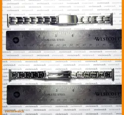 NOS Genuine 40s Gay Freres Stretch Rivets 19mm Ends SS Bracelet Rolex PP VC JLC
