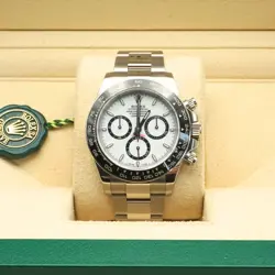 ROLEX DAYTONA 126500LN 2024 UNWORN PANDA WHITE DIAL STAINLESS STEEL FULL SET