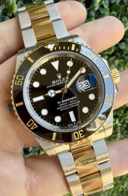 2022 PAPERS ROLEX SUBMARINER DATE 41MM CERAMIC BLACK STEEL TWO-TONE 18K 126613