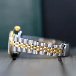 Rolex Datejust Ladies Two-Tone Pink Mother of Pearl Roman Numeral Watch 26mm