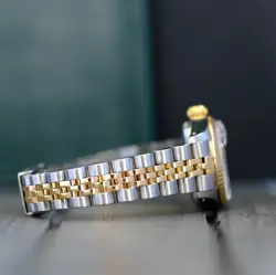 Rolex Datejust Ladies Two-Tone Pink Mother of Pearl Roman Numeral Watch 26mm