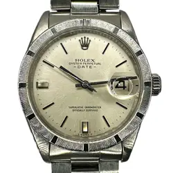 Rolex Oyster Perpetual Date 1501 Silver Dial Stainless Steel Overhauled w/case