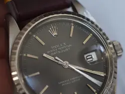 Rolex Datejust 1603 Matte Paint Gray Dial 1970 Very Clean