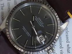 Rolex Datejust 1603 Matte Paint Gray Dial 1970 Very Clean