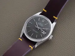 Rolex Datejust 1603 Matte Paint Gray Dial 1970 Very Clean
