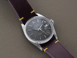 Rolex Datejust 1603 Matte Paint Gray Dial 1970 Very Clean