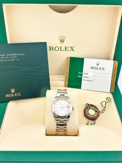 ROLEX DATEJUST MIDSIZE 31MM 178274 SILVER DIAL STAINLESS STEEL BOX PAPERS