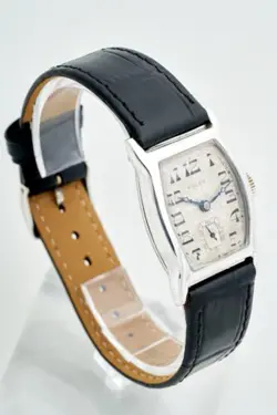 Rolex Prima Tonneau ‘1928’ Rare Gents Collectors Vintage Sterling Silver Watch,